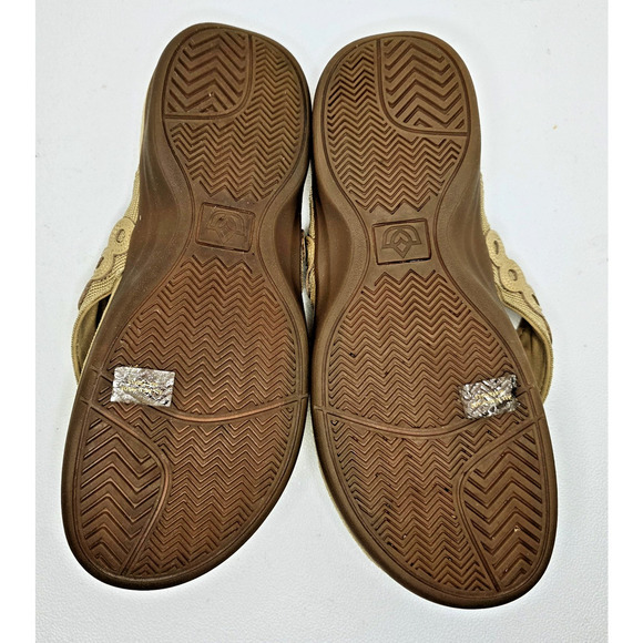 Spenco Sandals Womens 8.5 D Tierra Flip Flops Thong Slip On Tan Comfort Shoes - Picture 8 of 9